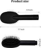 Dimensions de la brosse cachette noire : longueur totale 7.7 pouces, tête 3.9 pouces, manche 0.78 pouce, schéma montrant les mesures du produit.
