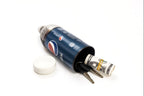 Cachette secrète en forme de bouteille Pepsi ouverte, contenant des clés et un rouleau de billets dissimulés à l’intérieur