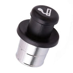 Allume-cigare de voiture noir et argent avec compartiment secret dissimulé.